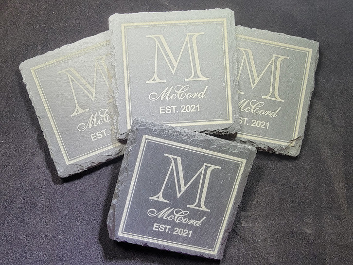 Custom Slate Coasters