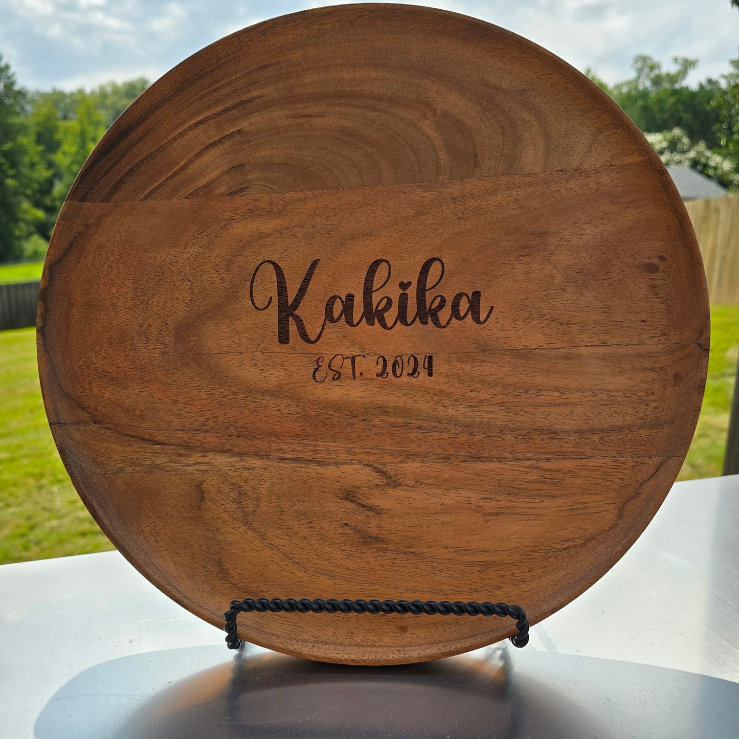 Engraved Bamboo Cheese Board