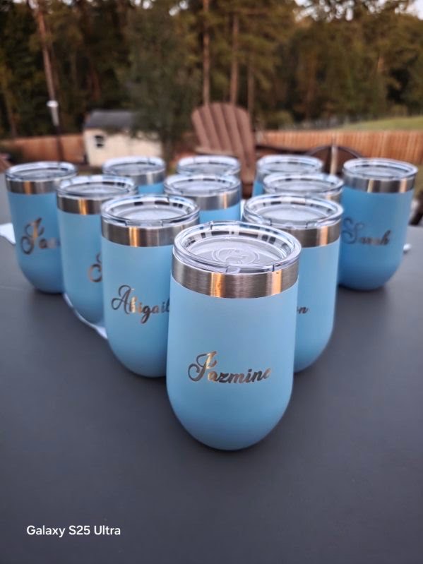 Laser Engraved 16oz Wine Tumbler