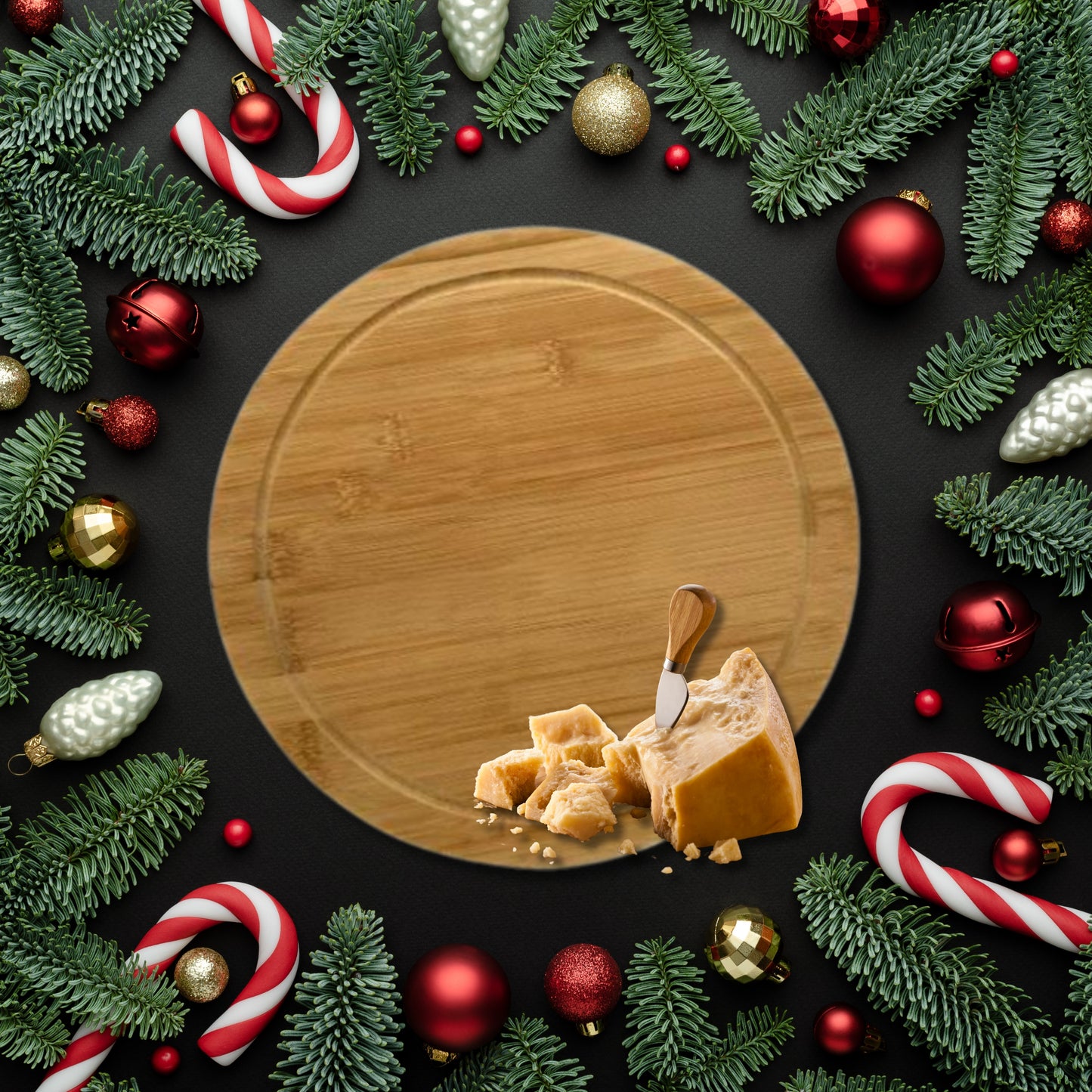 Engraved Bamboo Cheese Board