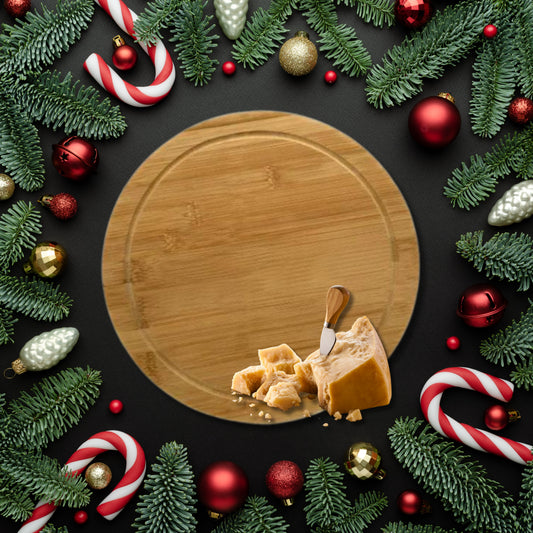 Engraved Bamboo Cheese Board