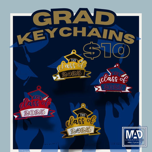 Graduation "Class of" Keychain
